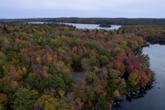 Long lake Park's Lakeview trail is in full fall colours this week. you can see Withrod Lake in the foreground and Long lake in the distance with Goat Island.