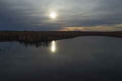 The sun sets over Withrod lake and the Lakeview trail at Long Lake Provincial Park on Wednesday Oct 9, 2019
